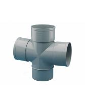 DERIVACIÓN DOBLE PLANA PVC M/H 87º 30´